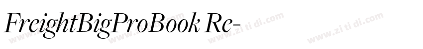 FreightBigProBook Re字体转换